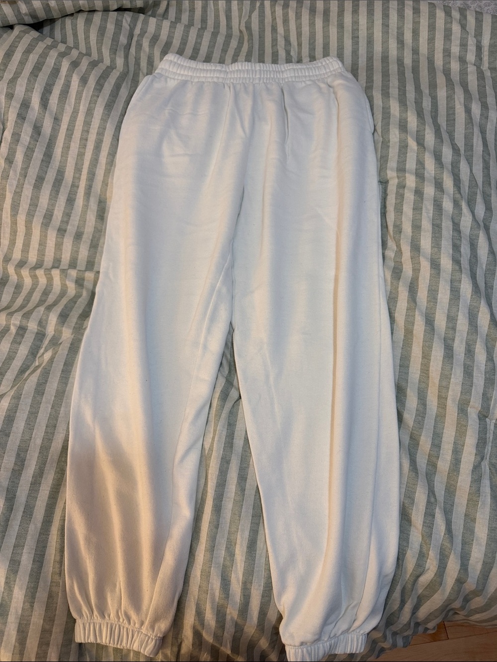 Garage teen White Fleece Jogger Sweatpants